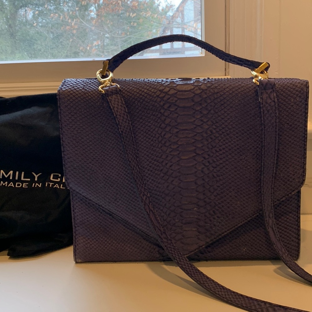 Purple authentic Emily Cho handbag
